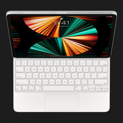 Клавиатура Magic Keyboard для iPad Pro 12.9 White (2021) (MJQL3)